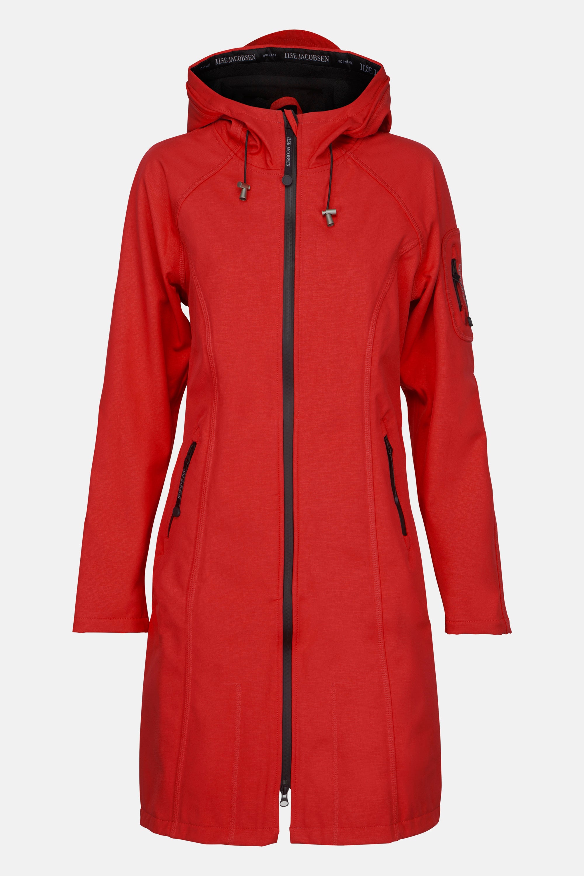 Ilse Jacobsen Hornbæk Rain Langer Regenmantel Raincoat 905 Fire